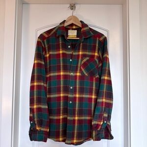 Portuguese Flannel Plaid Flannel Shirt - size Large
